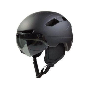 Snorscooter helm Matzwart 