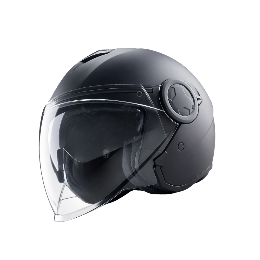 Helm Jet Linate Mat Zwart