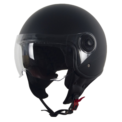 Helm Jet Loreto Mat Zwart
