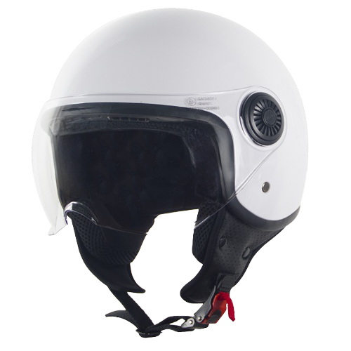 Helm Jet Loreto Glans Wit