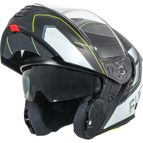 Helm Systeemhelm Furio Mat Zwart/Geel