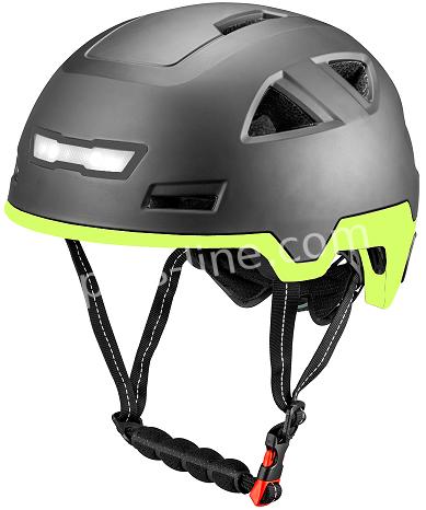 Helm E-City Mat Zwart + Fluor (Speed Pedelec) +Gratis Oorpads