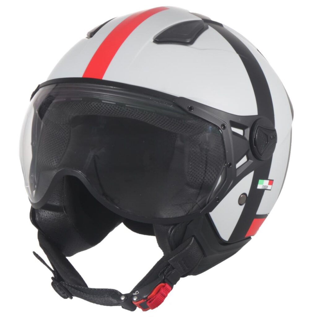 Helm Jet Moda Wit/Zwart