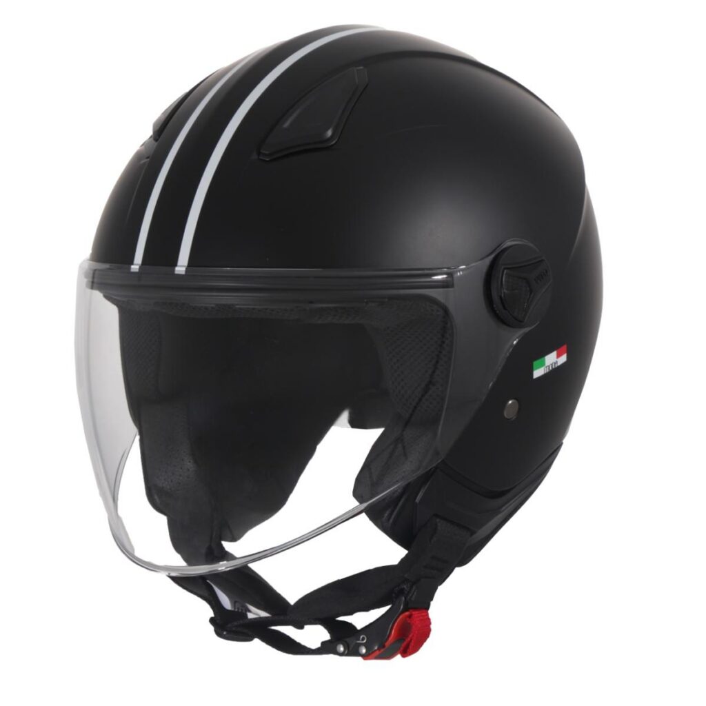 Kinderhelm Jet Moda Bambino Mat Zwart