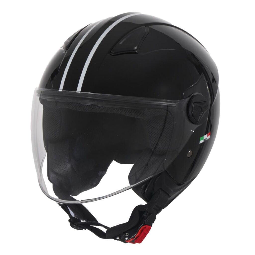 Kinderhelm Jet Moda Bambino Glans Zwart