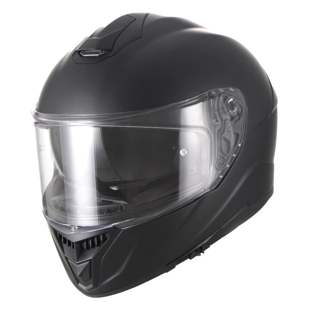 Helm Grande Oversize + Zonnevizier Mat Zwart