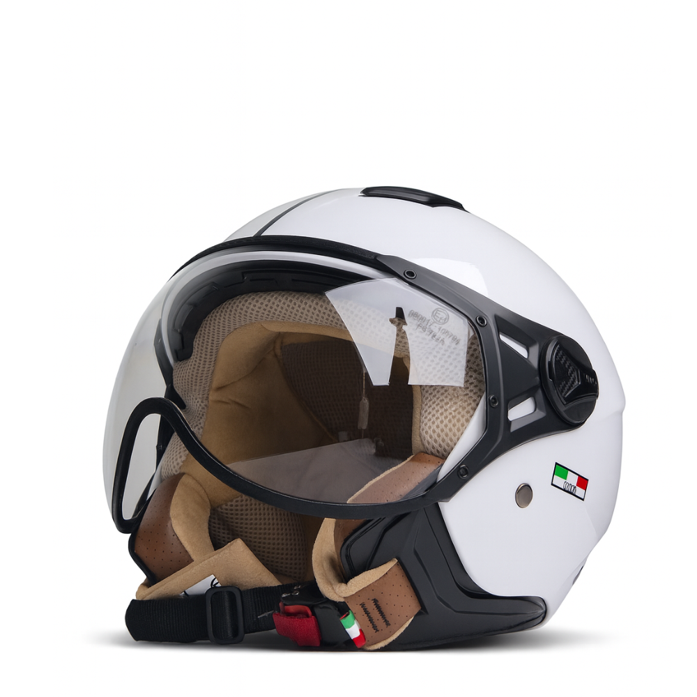 Helm Jet Moda Glans Wit
