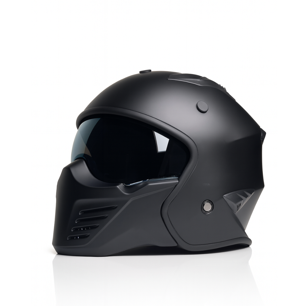 Helm Jet Bruzano Mat Zwart