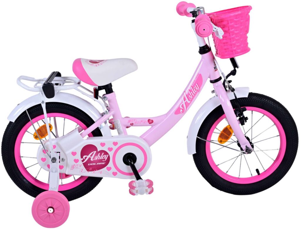 Volare Ashley Kinderfiets – Meisjes – 14 inch – Roze