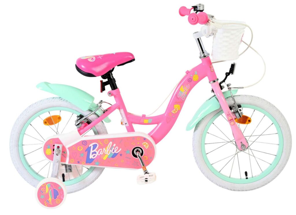 Barbie Kinderfiets – Meisjes – 16 inch – Roze – Twee handremmen