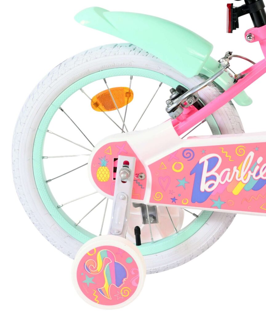 Barbie Kinderfiets – Meisjes – 16 inch – Roze – Twee handremmen