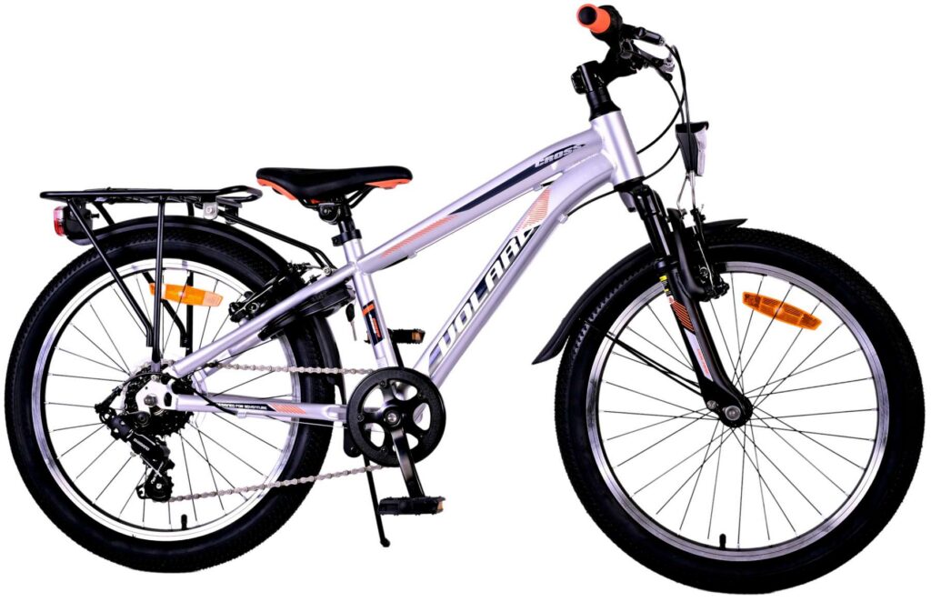 Volare Cross Kinderfiets – Jongens – 20 inch – Zilver – 6 versnellingen