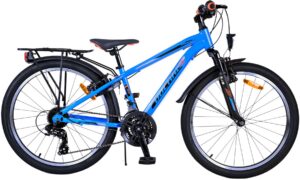 Volare Cross Kinderfiets – Jongens – 24 inch – Blauw – 21 versnellingen – Twee handremmen