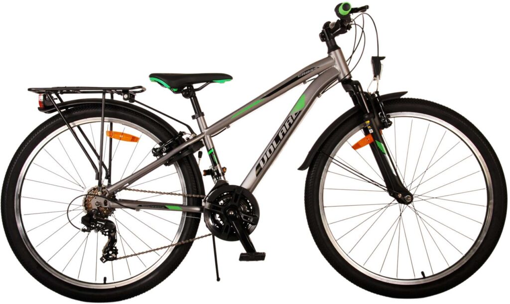 Volare Cross Kinderfiets – Jongens – 26 inch – Grijs – 18 versnellingen – Twee handremmen
