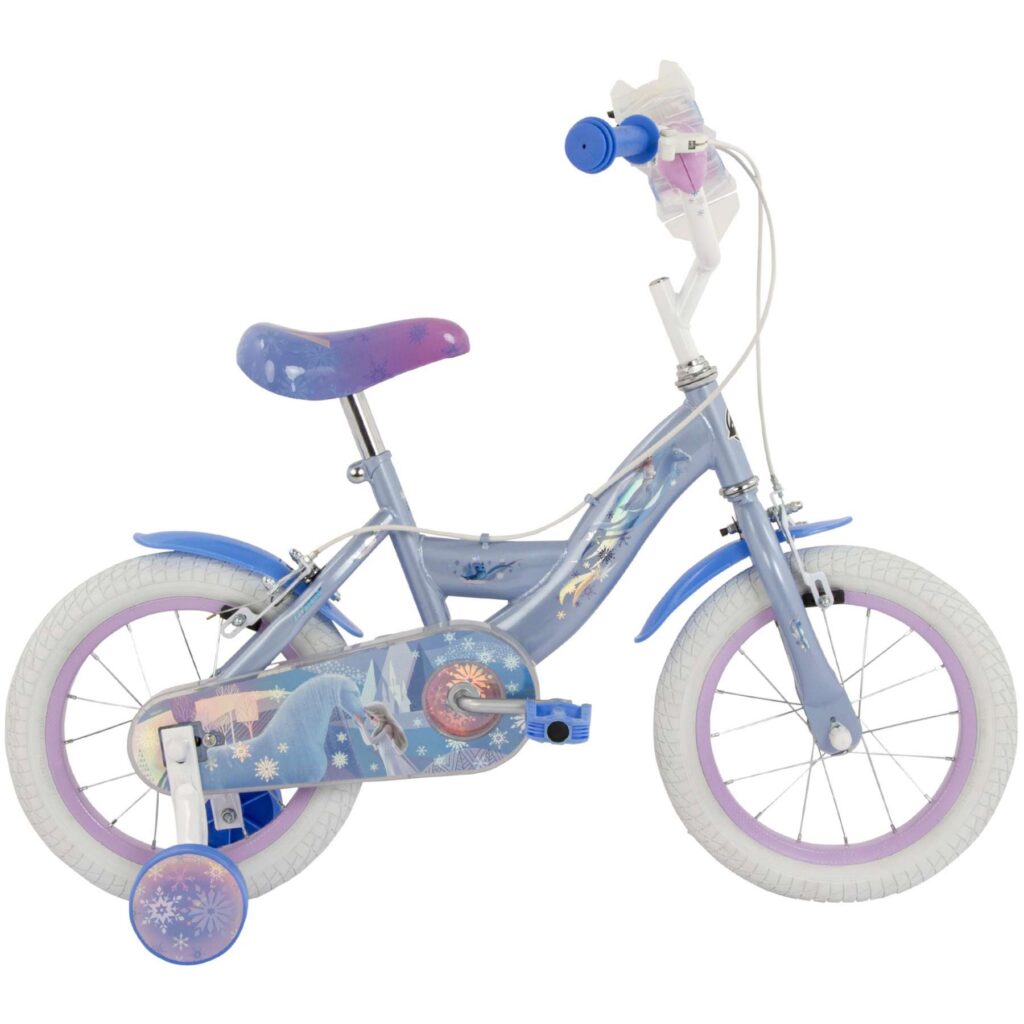 Disney Frozen 2 Kinderfiets – Meisjes – 14 inch – Blauw/Paars – Twee handremmen
