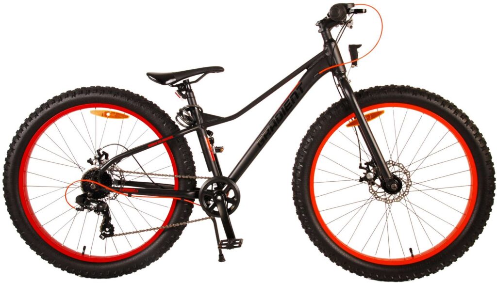 Volare Gradient Kinderfiets – Jongens – 26 inch – Zwart Oranje – 7 versnellingen