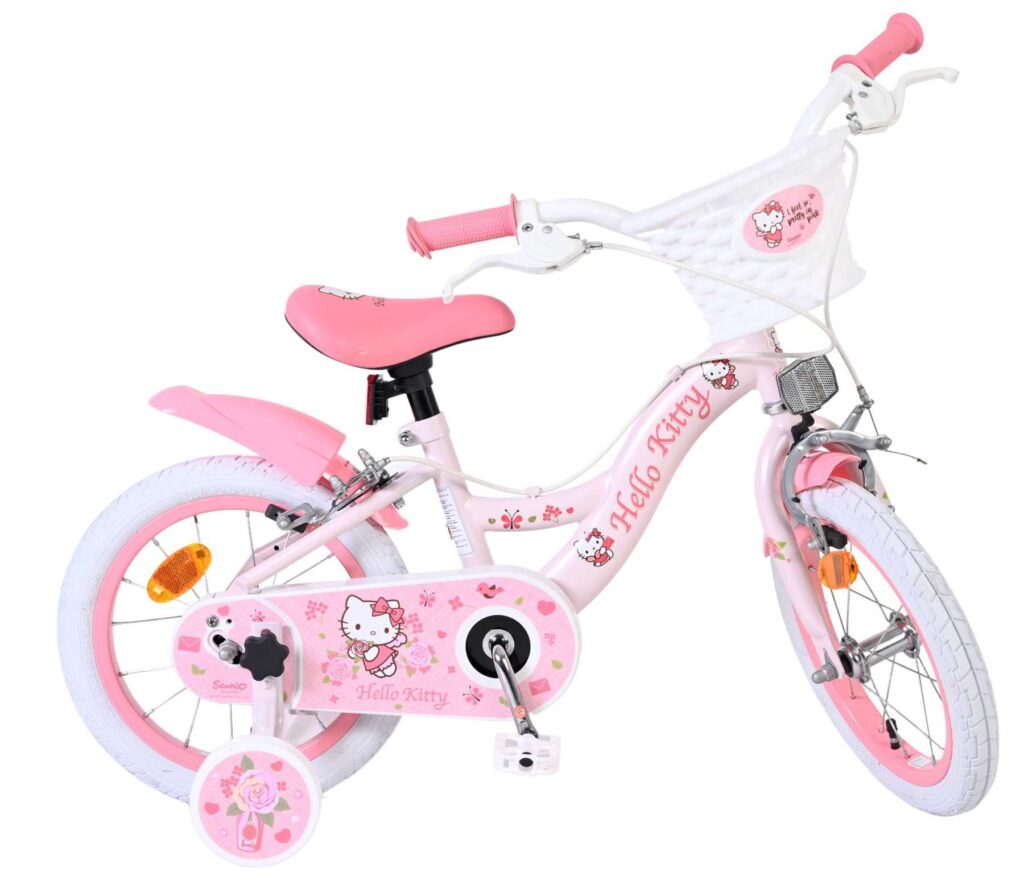 Hello Kitty Kinderfiets – Meisjes – 14 inch – Roze – Twee handremmen