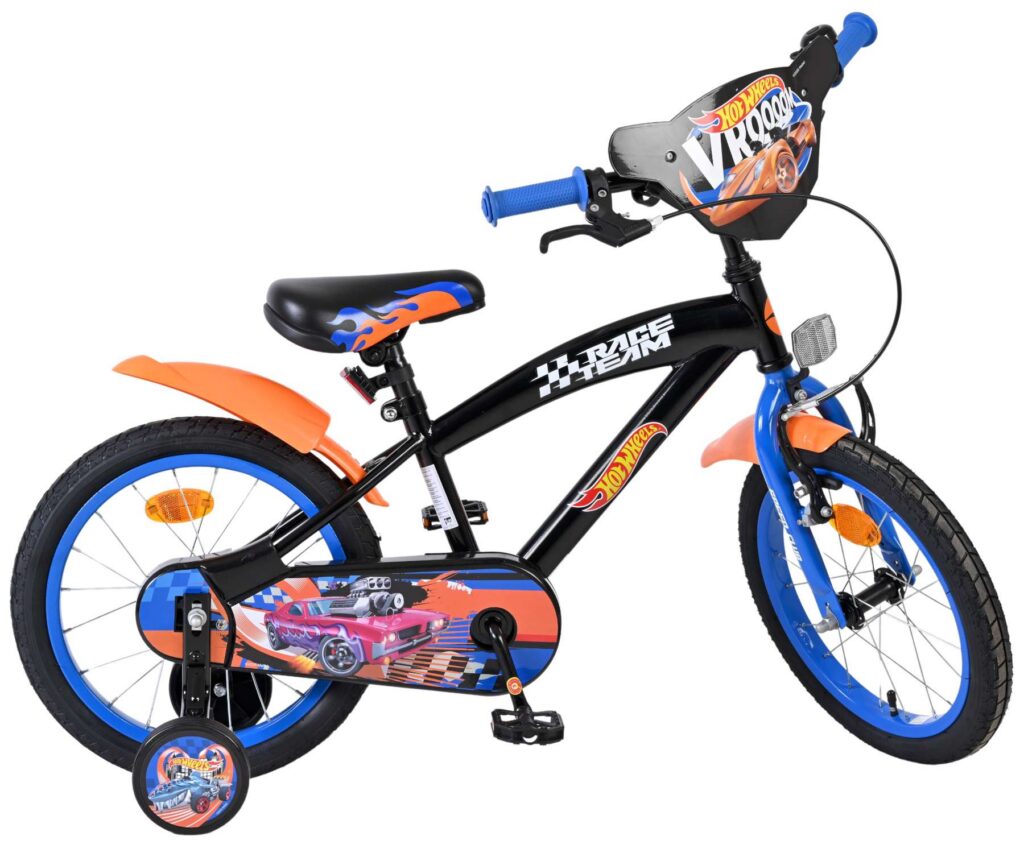 Hot Wheels Kinderfiets – Jongens – 16 inch – Zwart Oranje Blauw