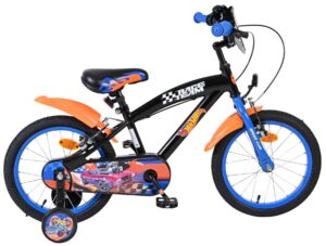 Hot Wheels Kinderfiets – Jongens – 16 inch – Zwart Oranje Blauw – Twee Handremmen