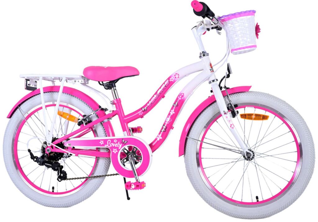 Volare Lovely Kinderfiets – Meisjes – 20 inch – Roze – 7 versnellingen