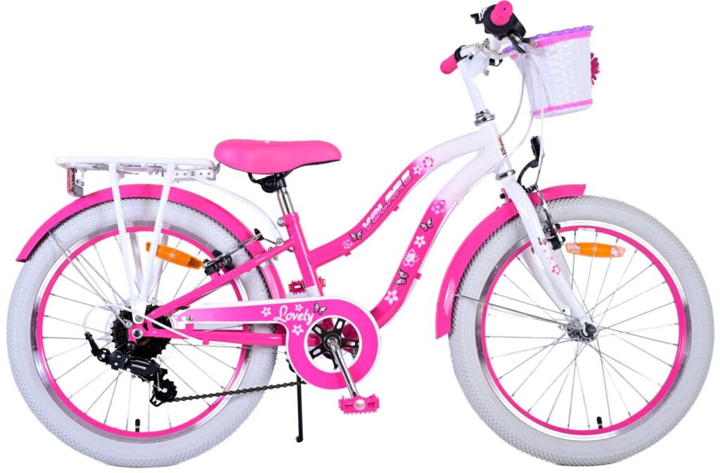 Volare Lovely Kinderfiets – Meisjes – 20 inch – Roze – 7 versnellingen