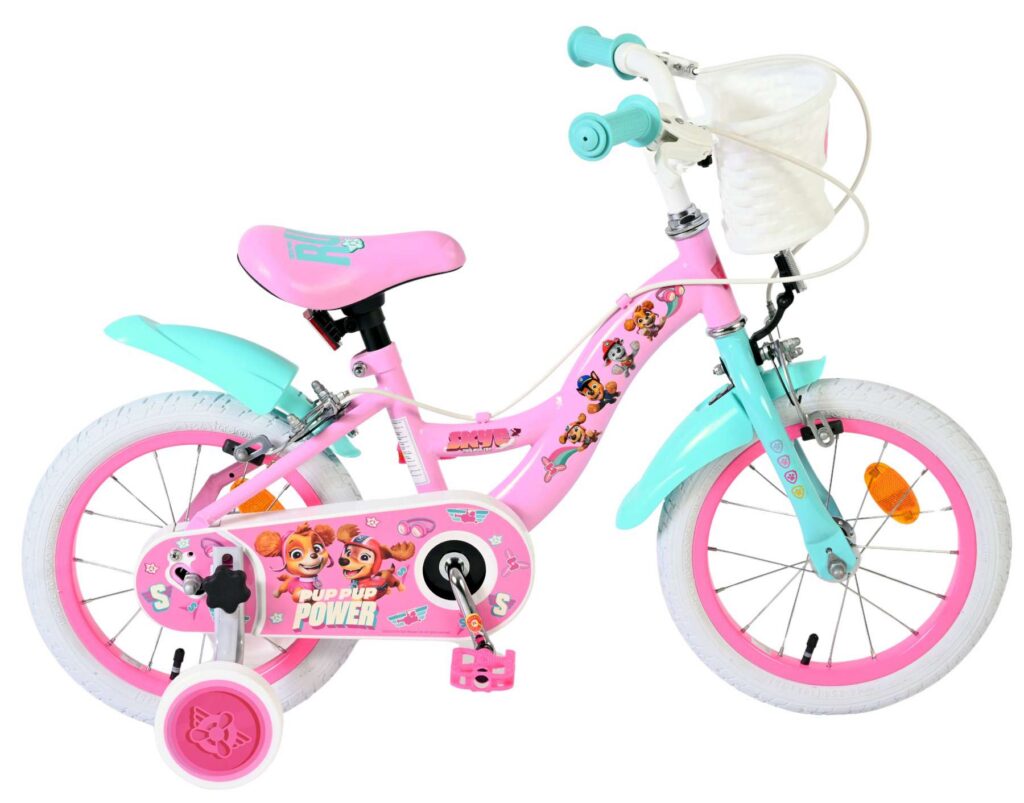 Paw Patrol Kinderfiets – Meisjes – 14 inch – Roze – Twee handremmen