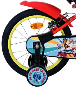 Paw Patrol Kinderfiets - Jongens - 16 inch - Rood - Twee handremmen
