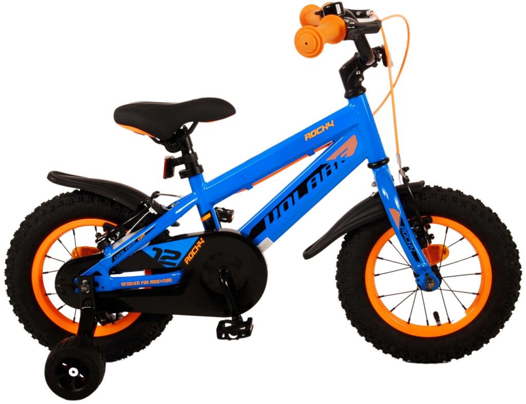 Volare Rocky Kinderfiets – Jongens – 12 inch – Blauw – Twee handremmen