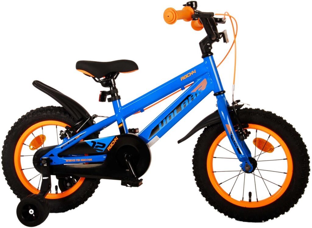 Volare Rocky Kinderfiets – Jongens – 14 inch – Blauw – Twee handremmen