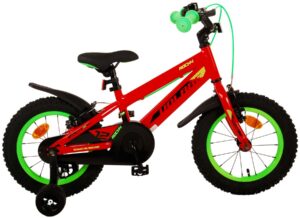 Volare Rocky Kinderfiets – Jongens – 14 inch – Rood – Twee handremmen
