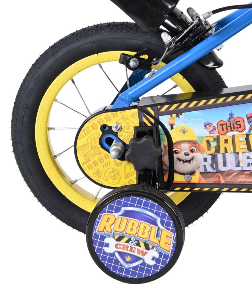 Paw Patrol -Rubble & Crew – Kinderfiets – Jongens – 12 inch – Blauw – Twee handremmen
