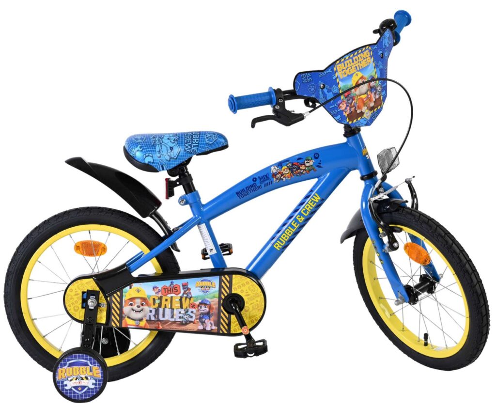 Paw Patrol -Rubble & Crew Kinderfiets – Jongens – 16 inch – Blauw