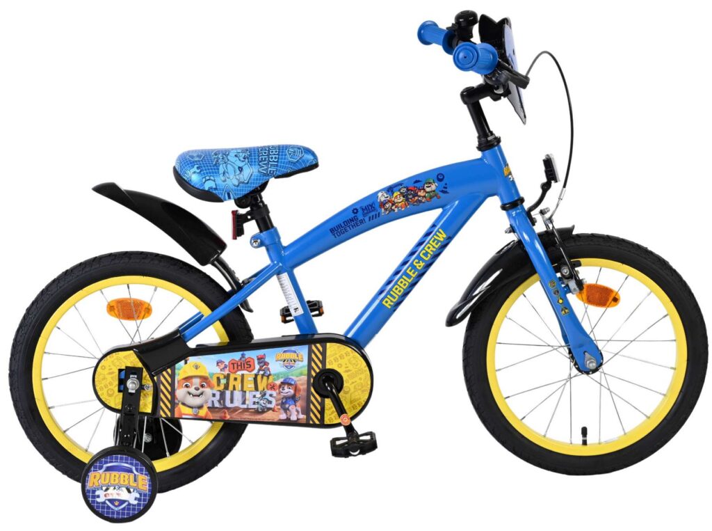 Paw Patrol -Rubble & Crew Kinderfiets – Jongens – 16 inch – Blauw