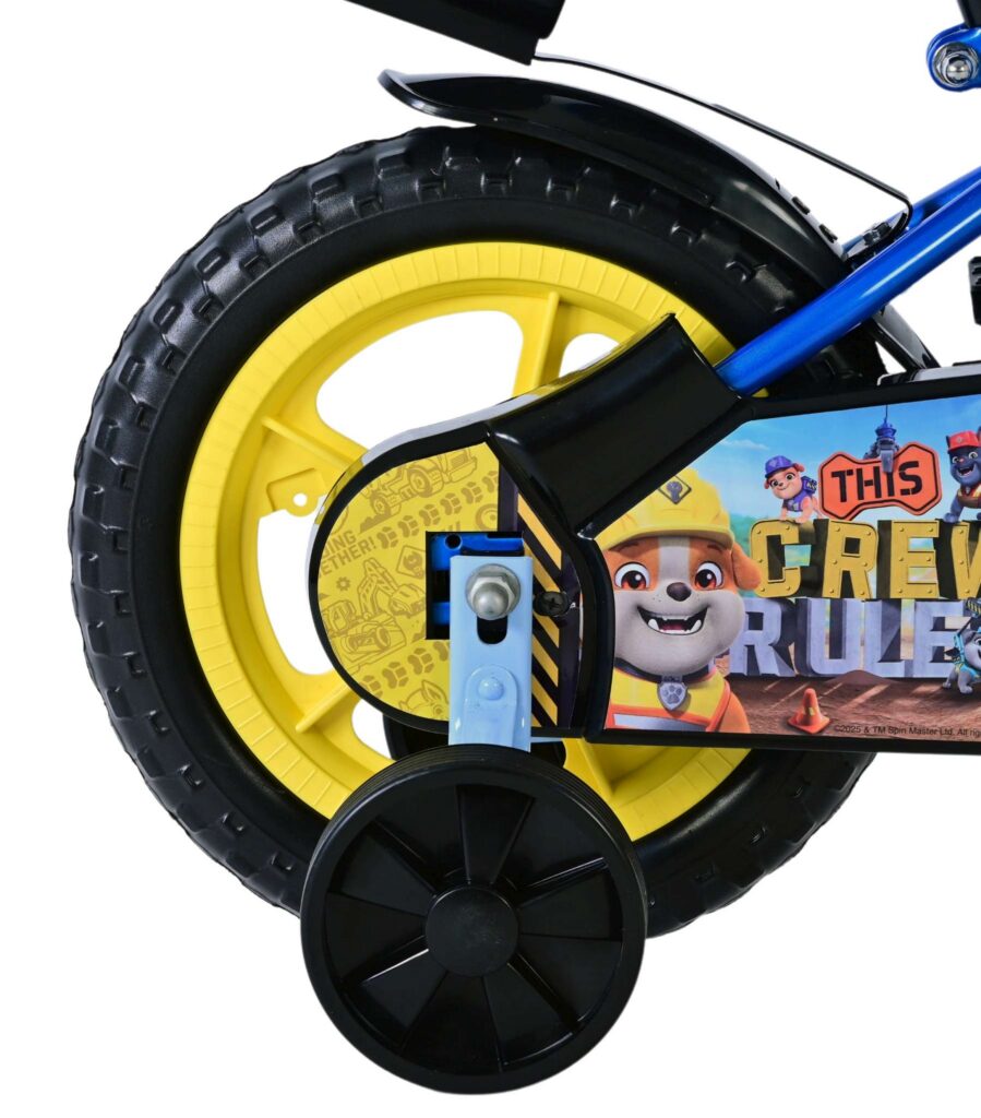 Paw Patrol – Rubble & Crew Kinderfiets – Jongens – Mag Wheels – 12 inch – Blauw
