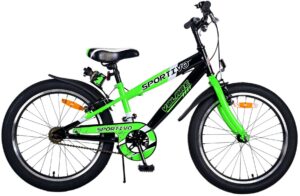 Volare Sportivo Kinderfiets – Jongens – 20 inch – Groen – Twee handremmen