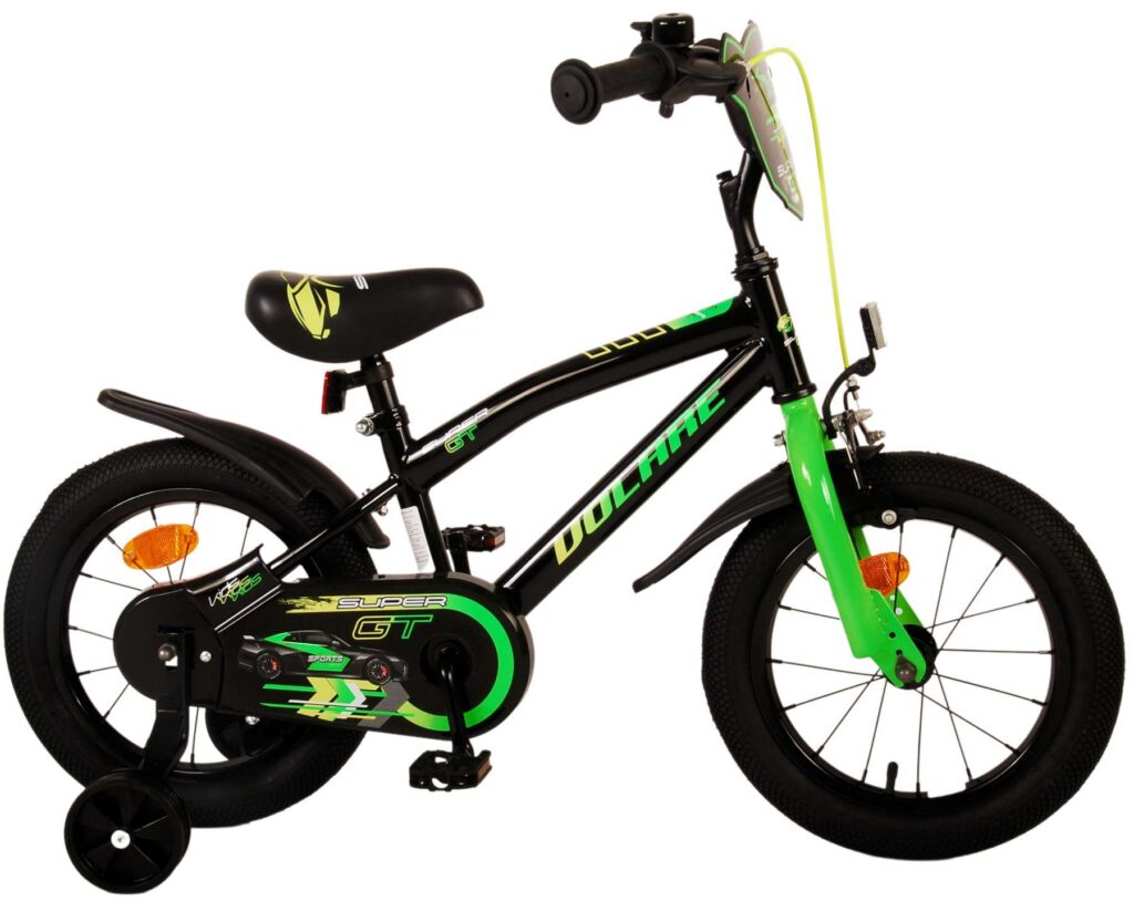 Volare Super GT Kinderfiets – Jongens – 14 inch – Groen – Twee handremmen