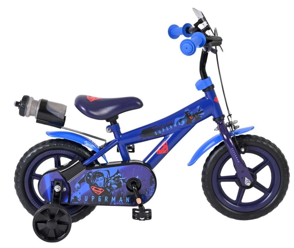 Superman Kinderfiets – Jongens – Mag Wheels – 12 inch – Blauw