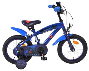Superman Kinderfiets – Jongens – 14 inch – Blauw – Twee handremmen