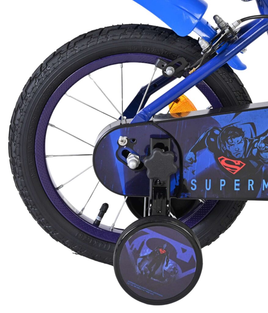 Superman Kinderfiets – Jongens – 14 inch – Blauw – Twee handremmen