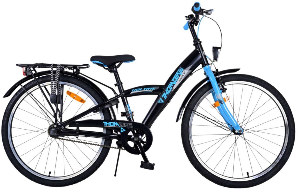Volare Thombike Kinderfiets – Jongens – 24 inch – Zwart Blauw – Shimano Nexus 3