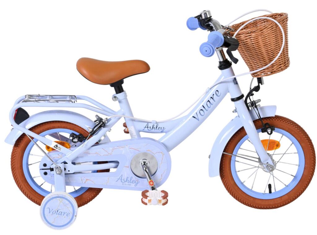 Volare Ashley Kinderfiets – Meisjes – 12 inch – Pastel Blauw – Twee handremmen
