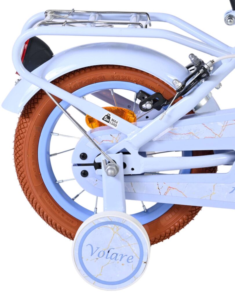 Volare Ashley Kinderfiets – Meisjes – 12 inch – Pastel Blauw – Twee handremmen