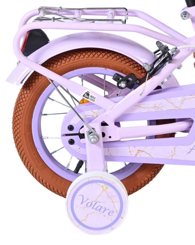 Volare Ashley Kinderfiets – Meisjes – 12 inch – Lila – Twee handremmen