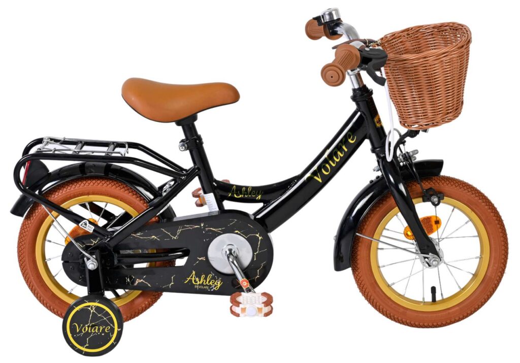 Volare Ashley Kinderfiets – Meisjes – 12 inch – Zwart
