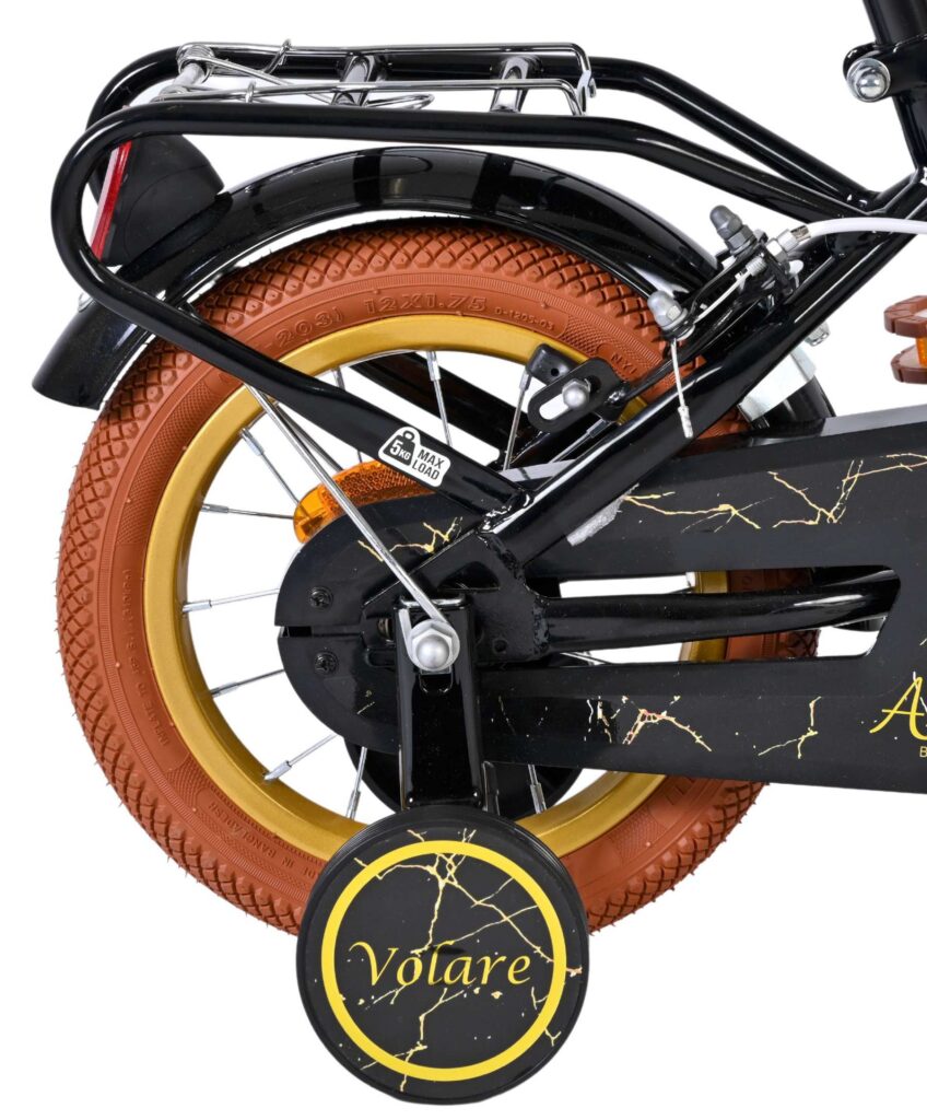 Volare Ashley Kinderfiets – Meisjes – 12 inch – Zwart – Twee handremmen