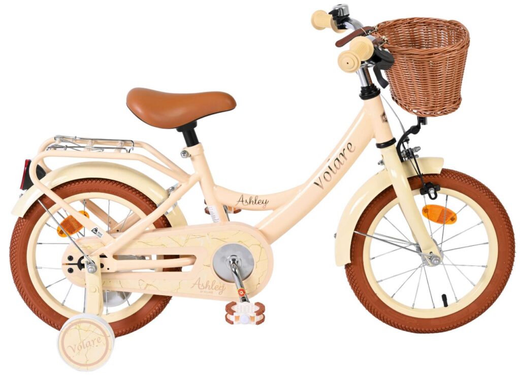 Volare Ashley Kinderfiets – Meisjes – 14 inch – Creme