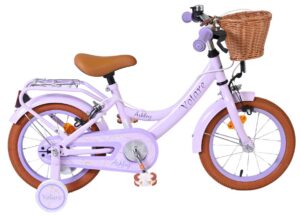 Volare Ashley Kinderfiets – Meisjes – 14 inch – Lila – Twee Handremmen