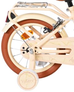 Volare Ashley Kinderfiets - Meisjes - 14 inch - Creme - Twee Handremmen