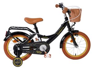 Volare Ashley Kinderfiets – Meisjes – 14 inch – Zwart – Twee Handremmen