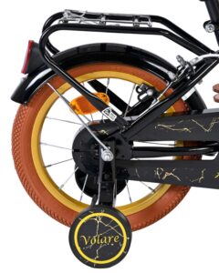 Volare Ashley Kinderfiets - Meisjes - 14 inch - Zwart - Twee Handremmen